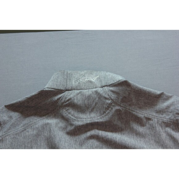 Greg Norman Men's Woven Windbreaker Full-Zip Golf Jacket Gray Stretch Sz M - Picture 4 of 12